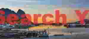 Golden light over Reine