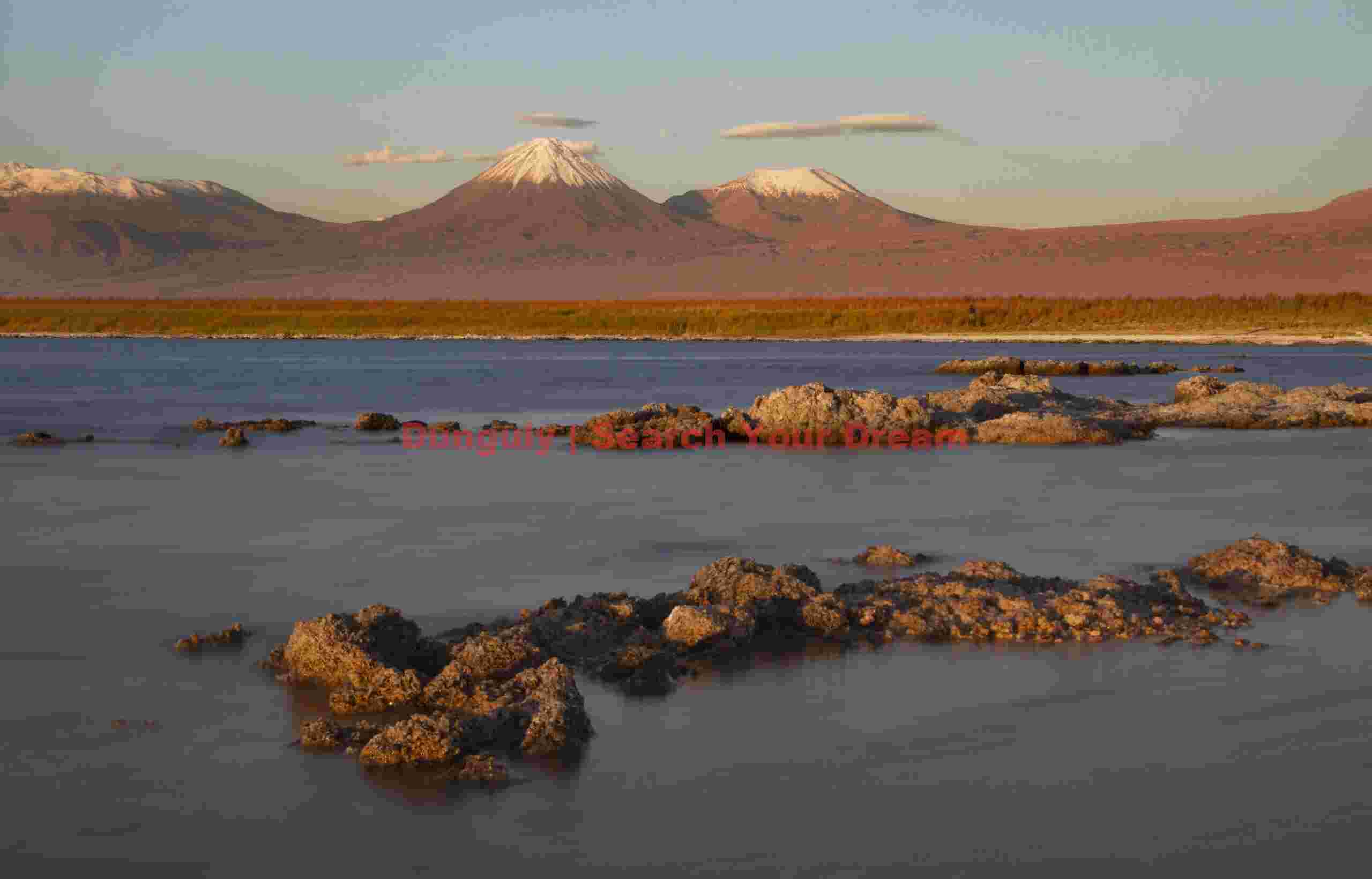 Hoping for Licancabur reflections, but too many ripples