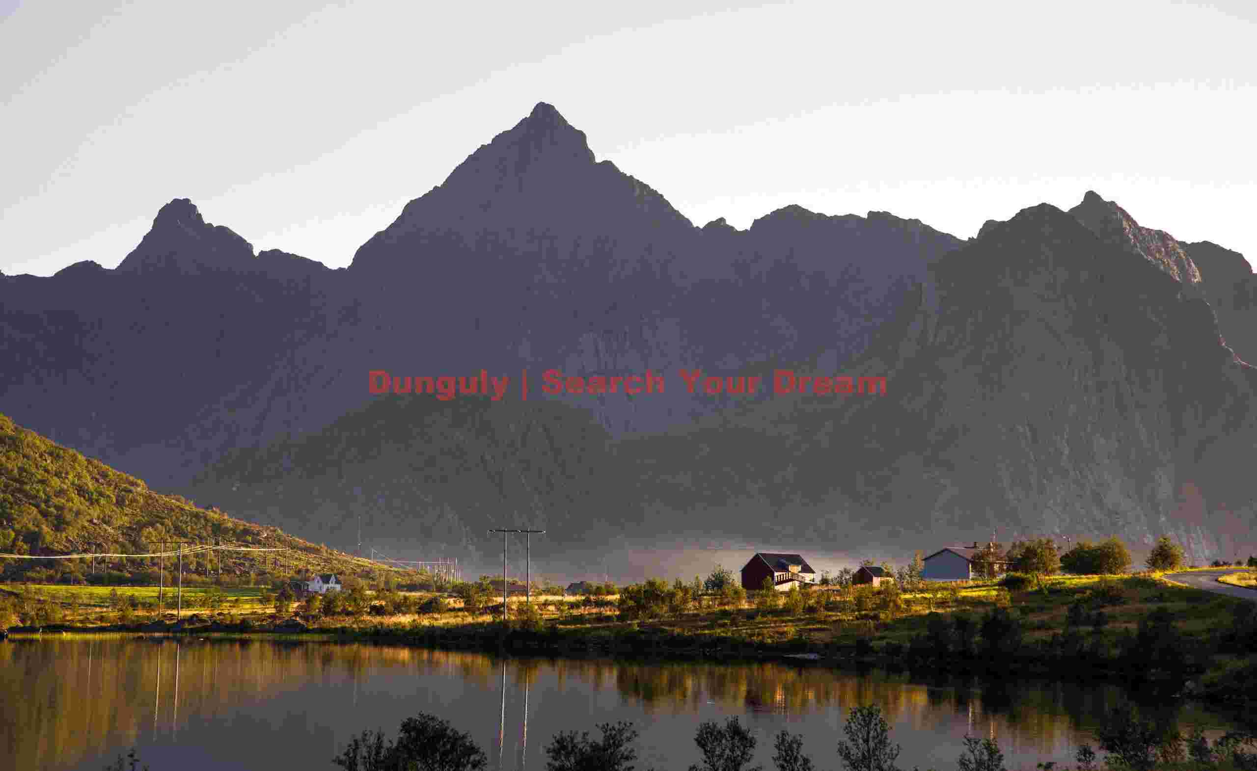 House highlighted by smoke