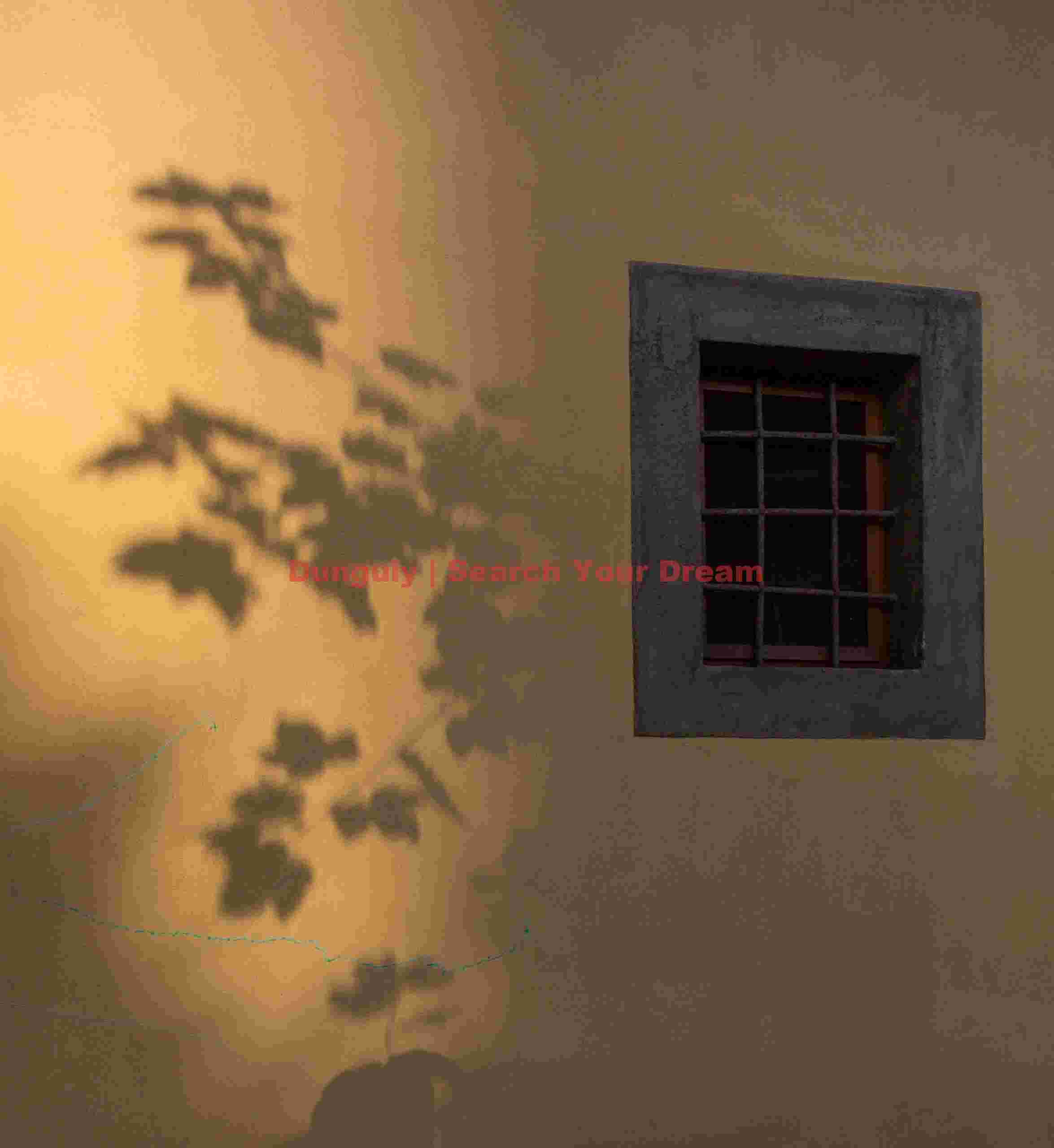 Morning shadow on yellow wall