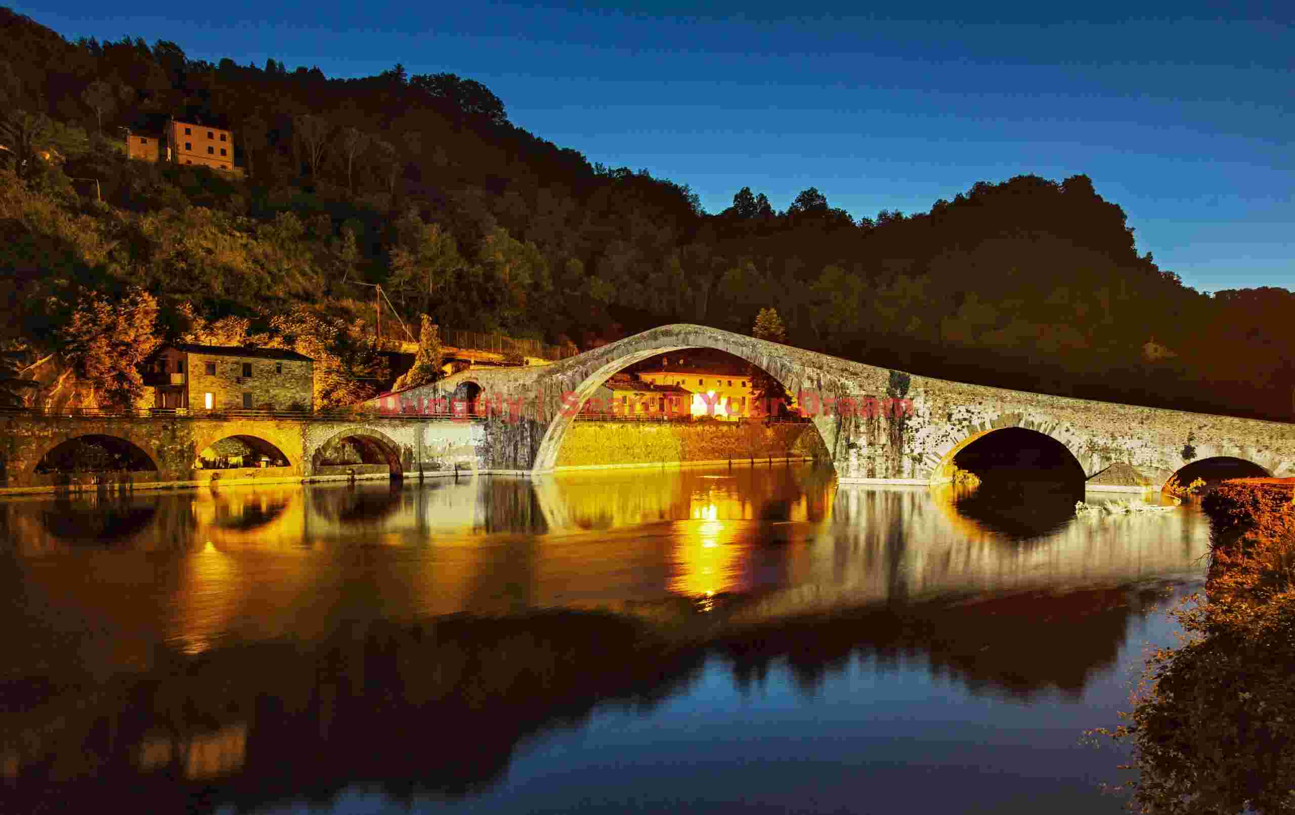 Ponte del Diabolo, night