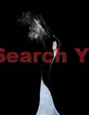 Red-crowned crane exhaling - backlit on black