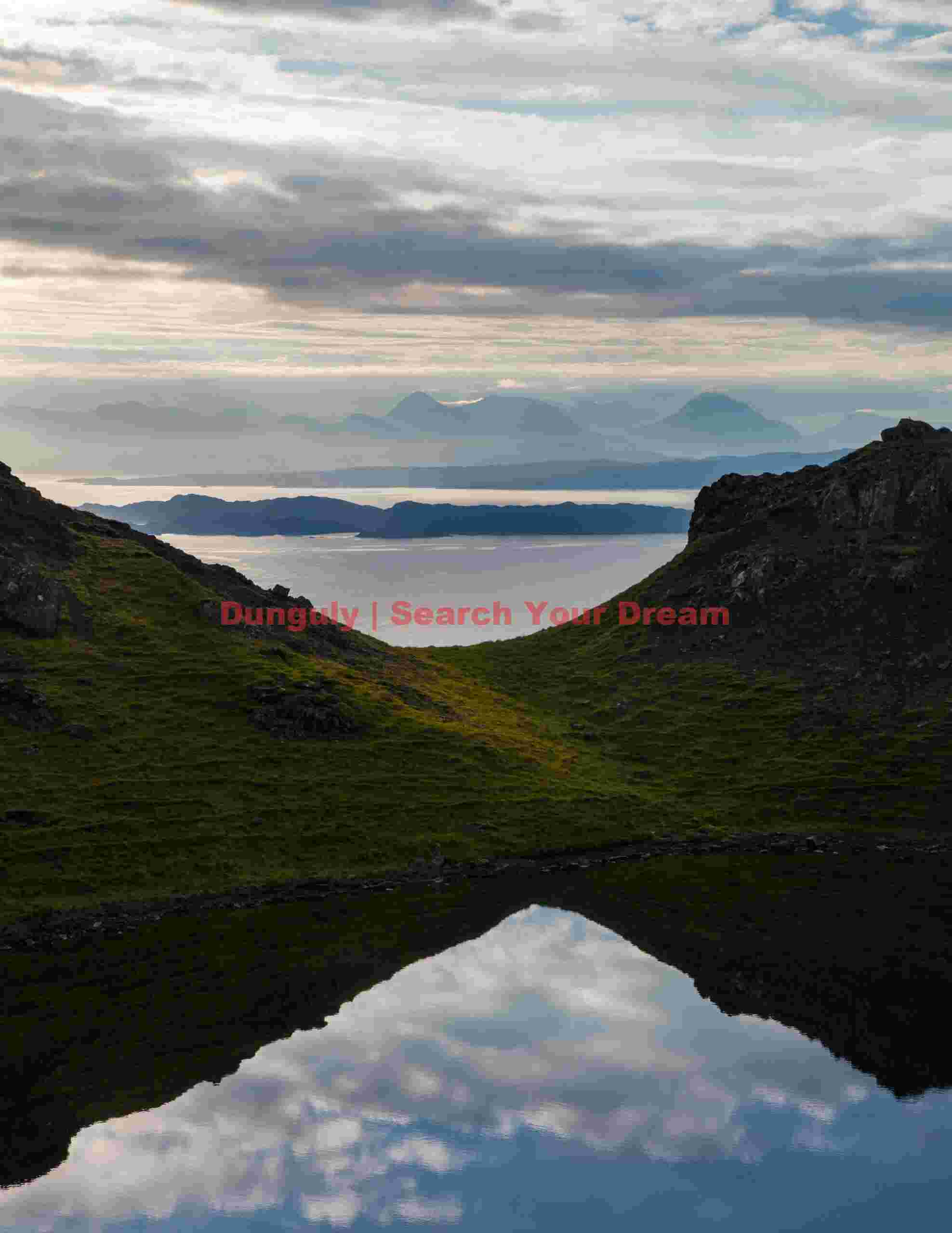 Reflections in lochan below Old Man of Storr