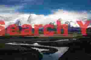 Rio Serrano with Cuernos del Paine cloudcap