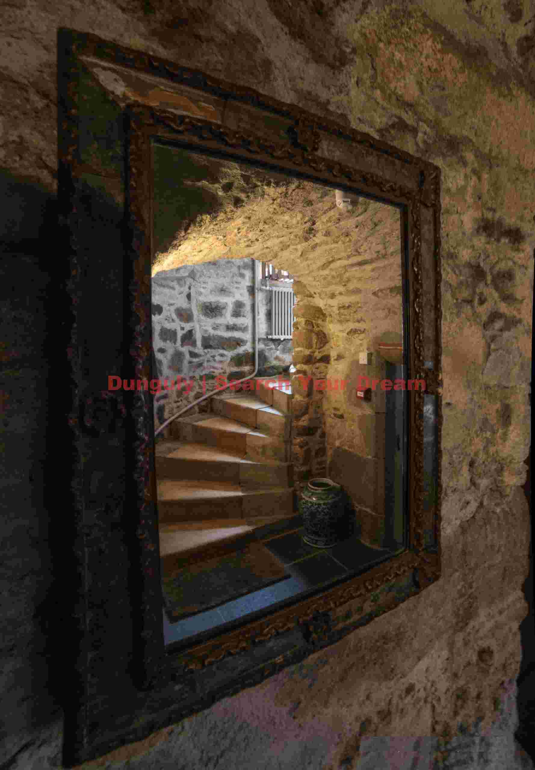 Spiral stair reflection