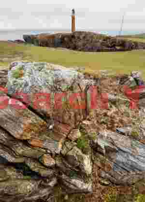Stephenson lighthouse and precambrian rock exposute