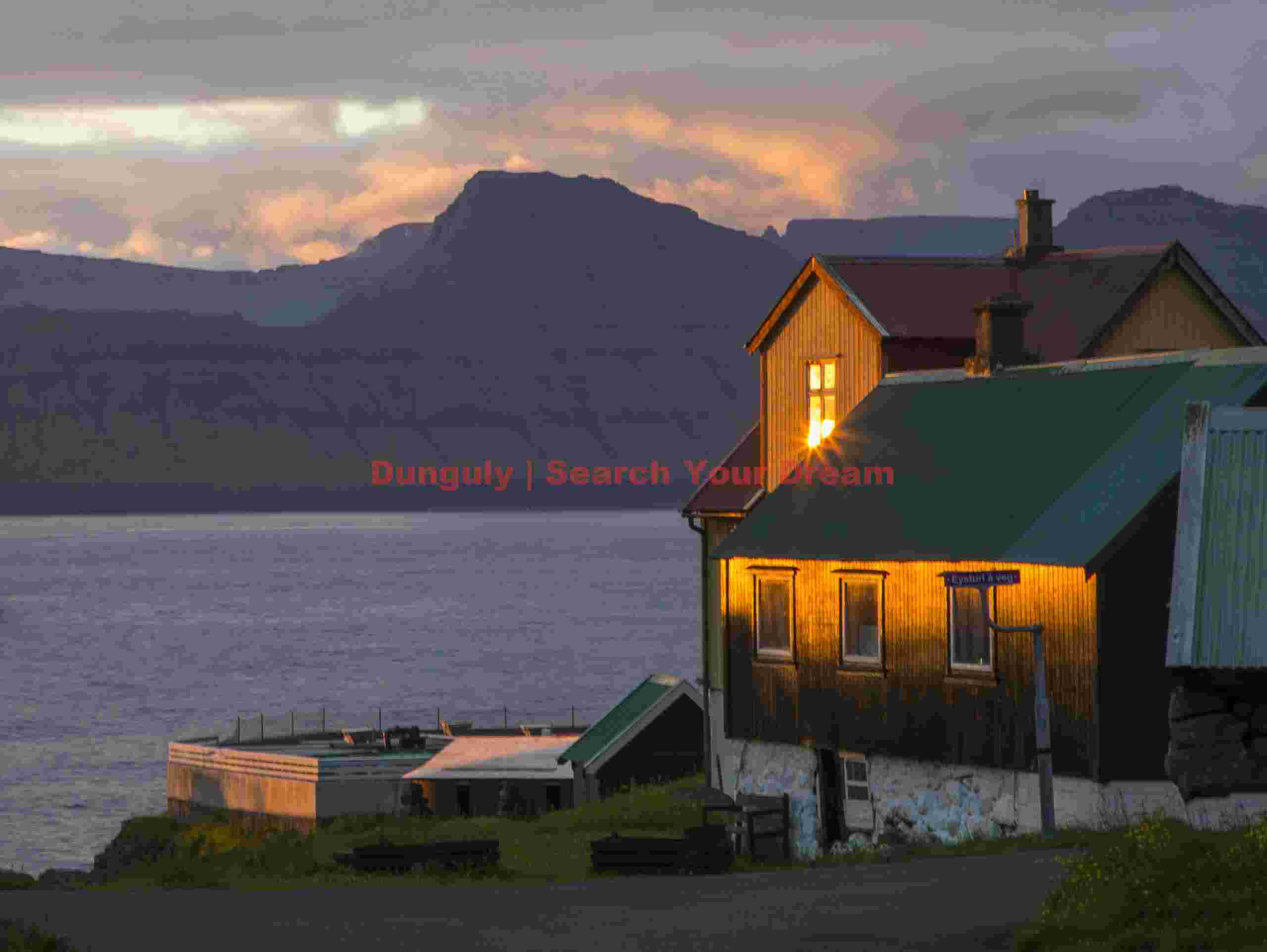 Sunrise reflection in window