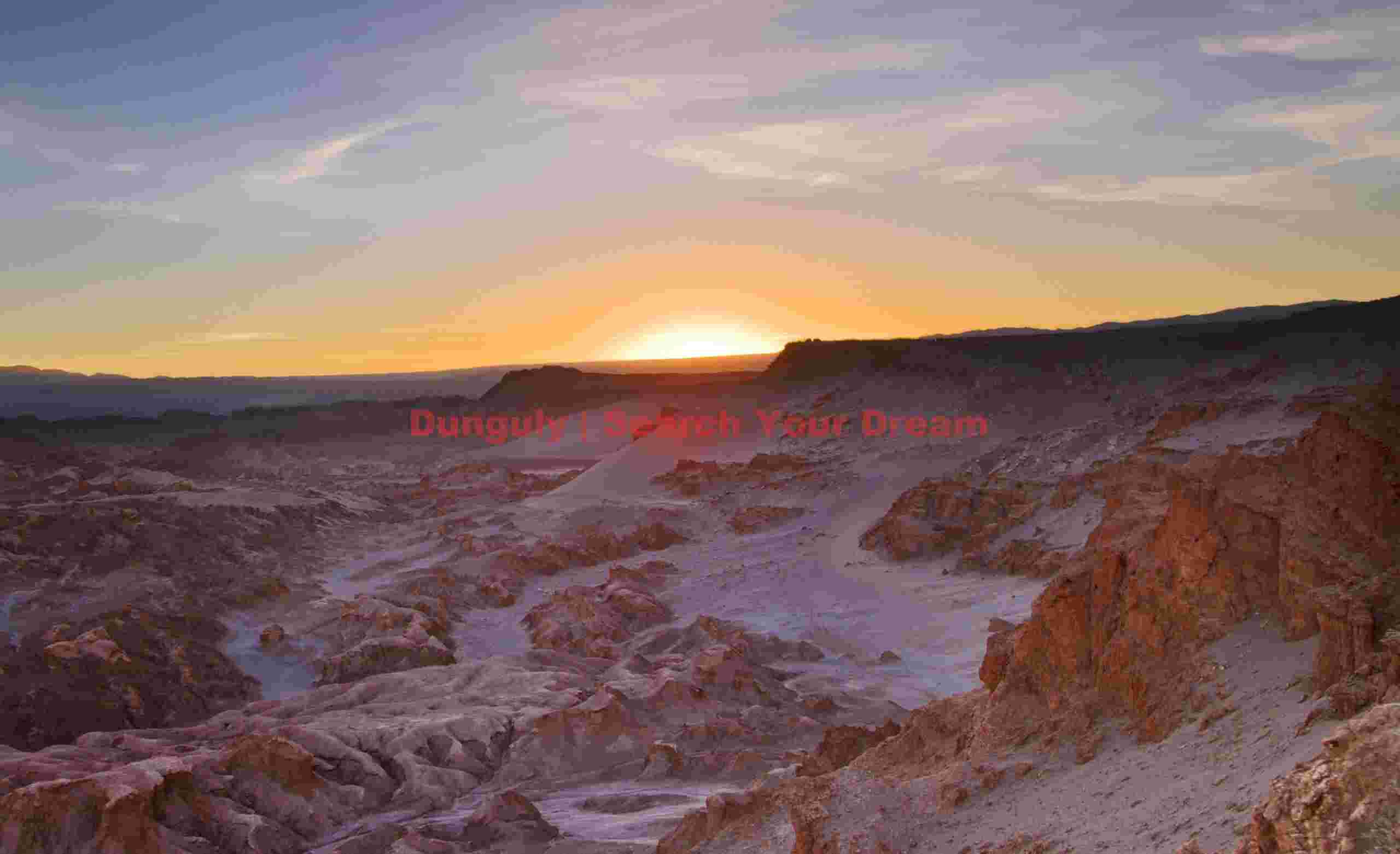 Sunset over Valle de la Luna