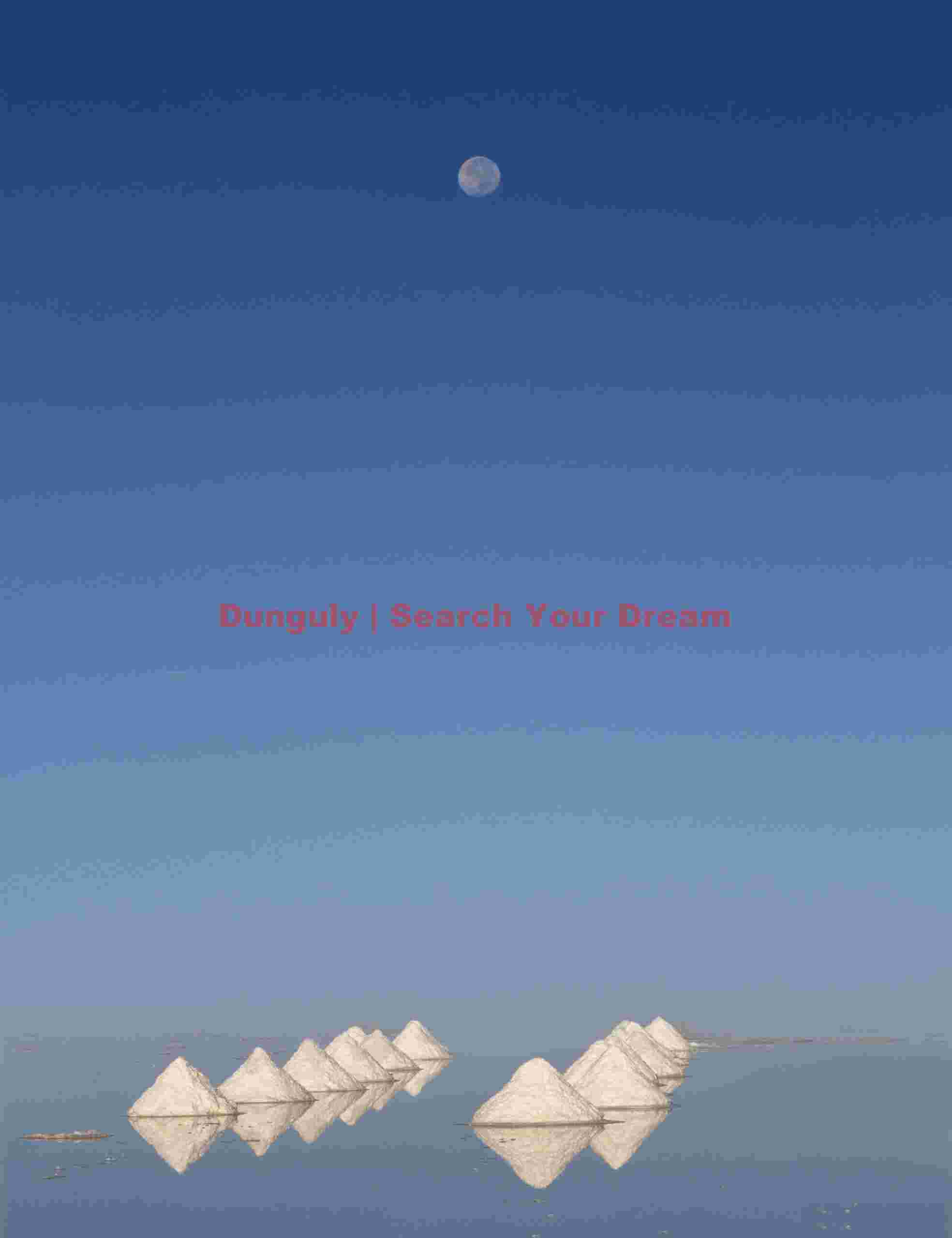 Super perigree moon and salt cone abstraction