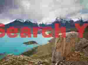 View from Mirador Condor across Lagoe Pehoé