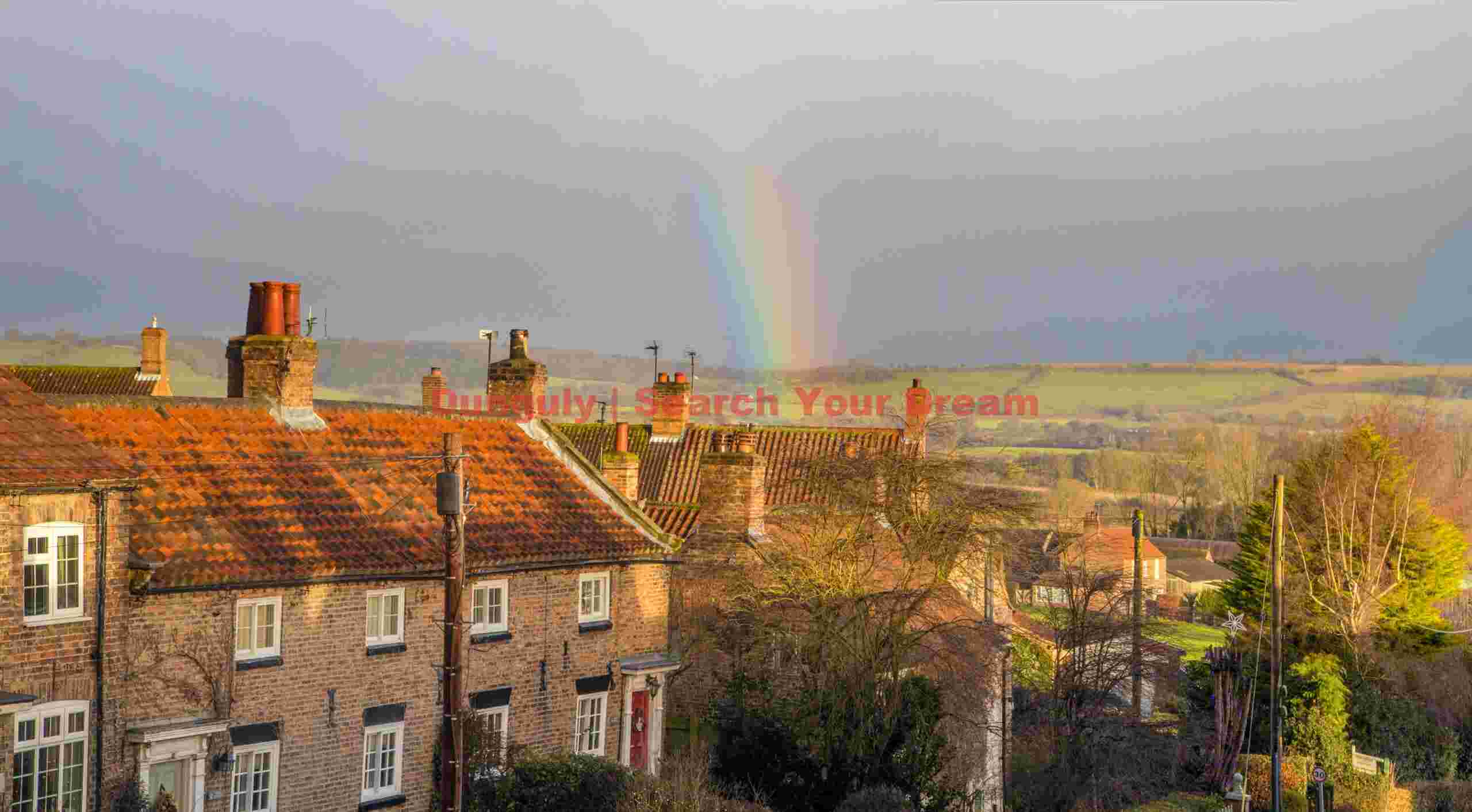 View from our cottage in Crayke, Yorkshire