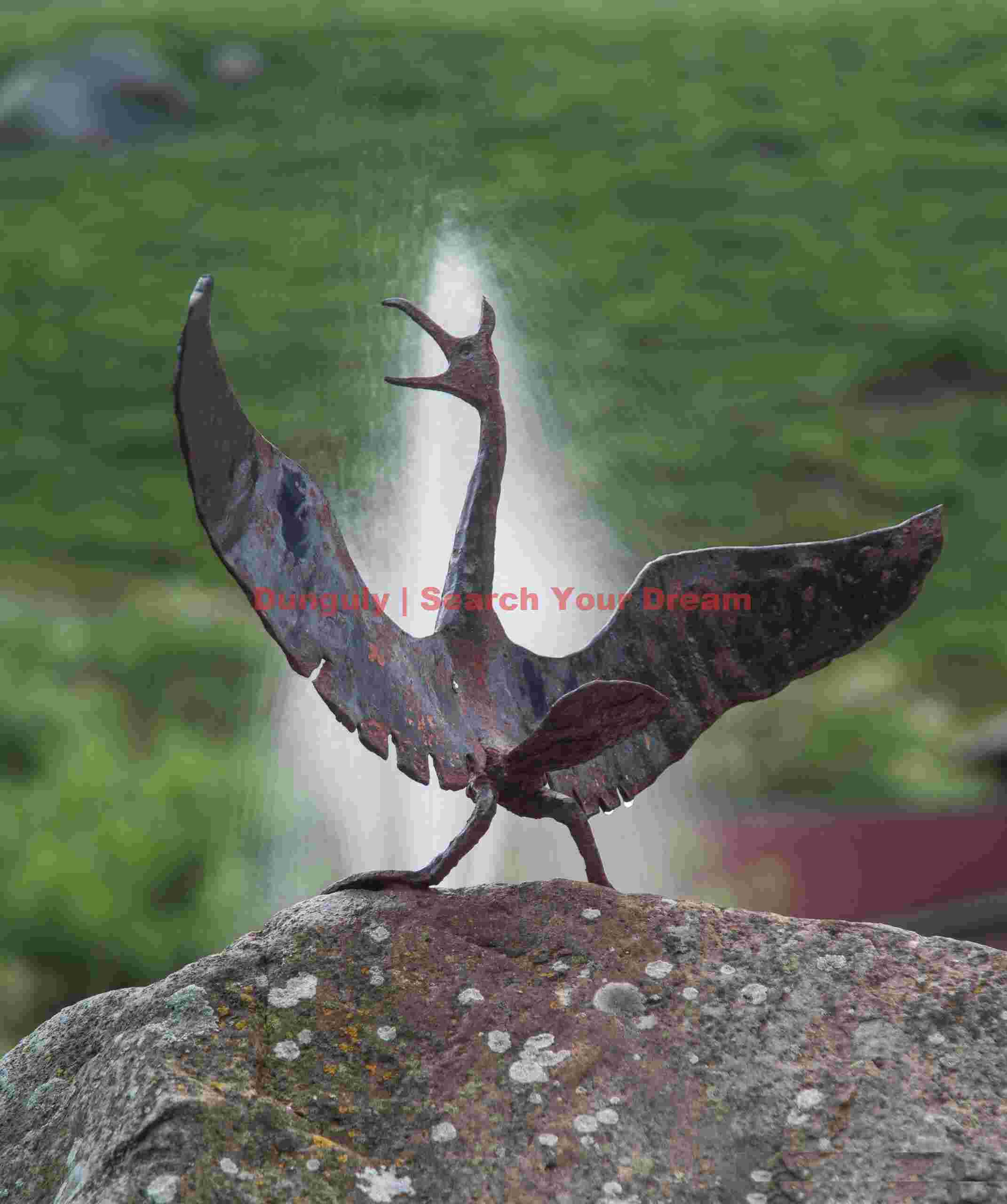 Wrought iron cormorant