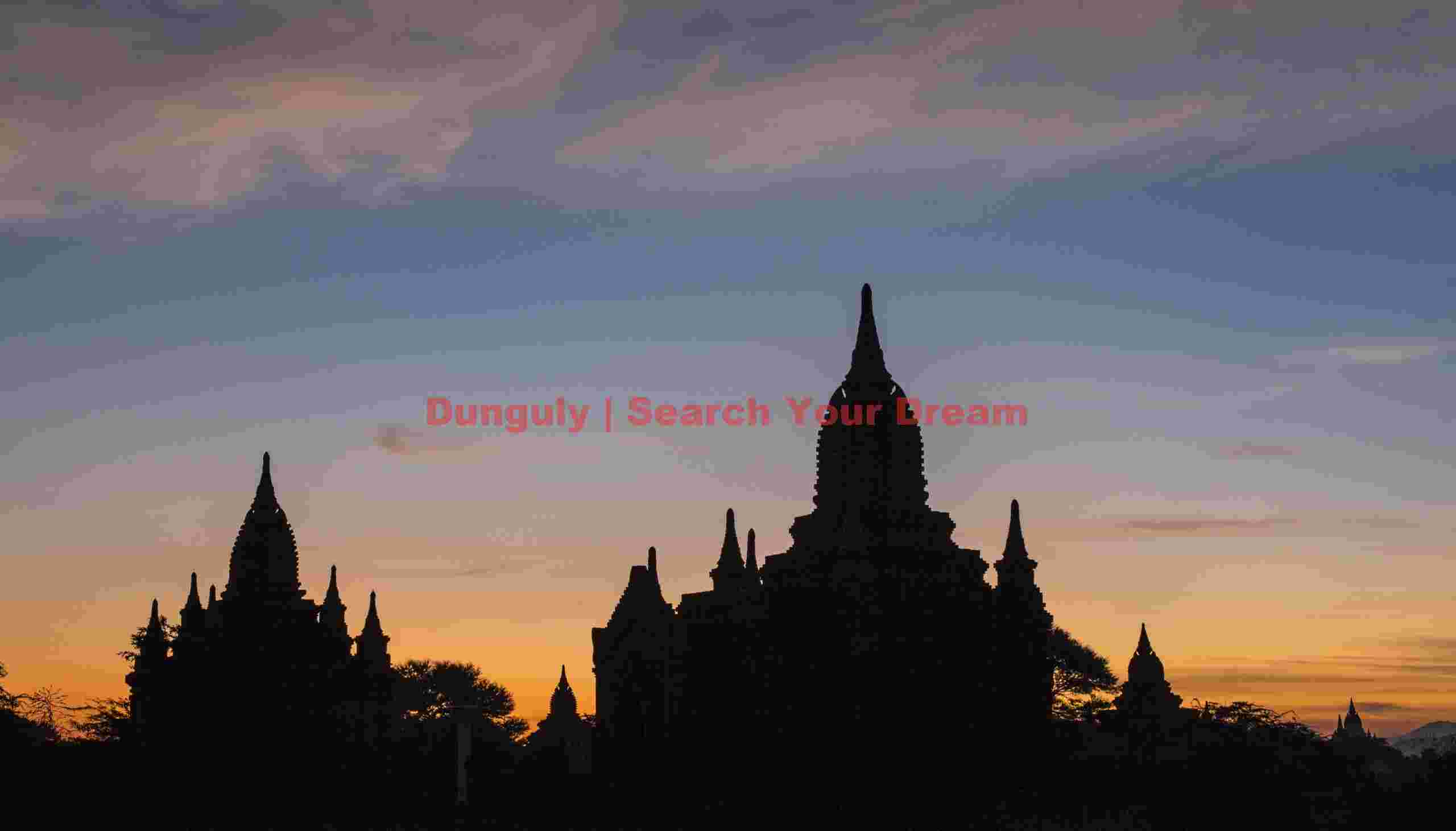 Bagan dawn sillhouettes
