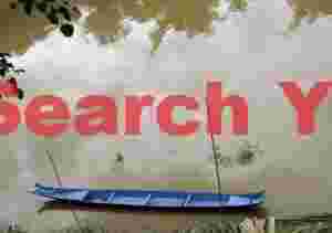 Blue boat, Mekong River, Laos