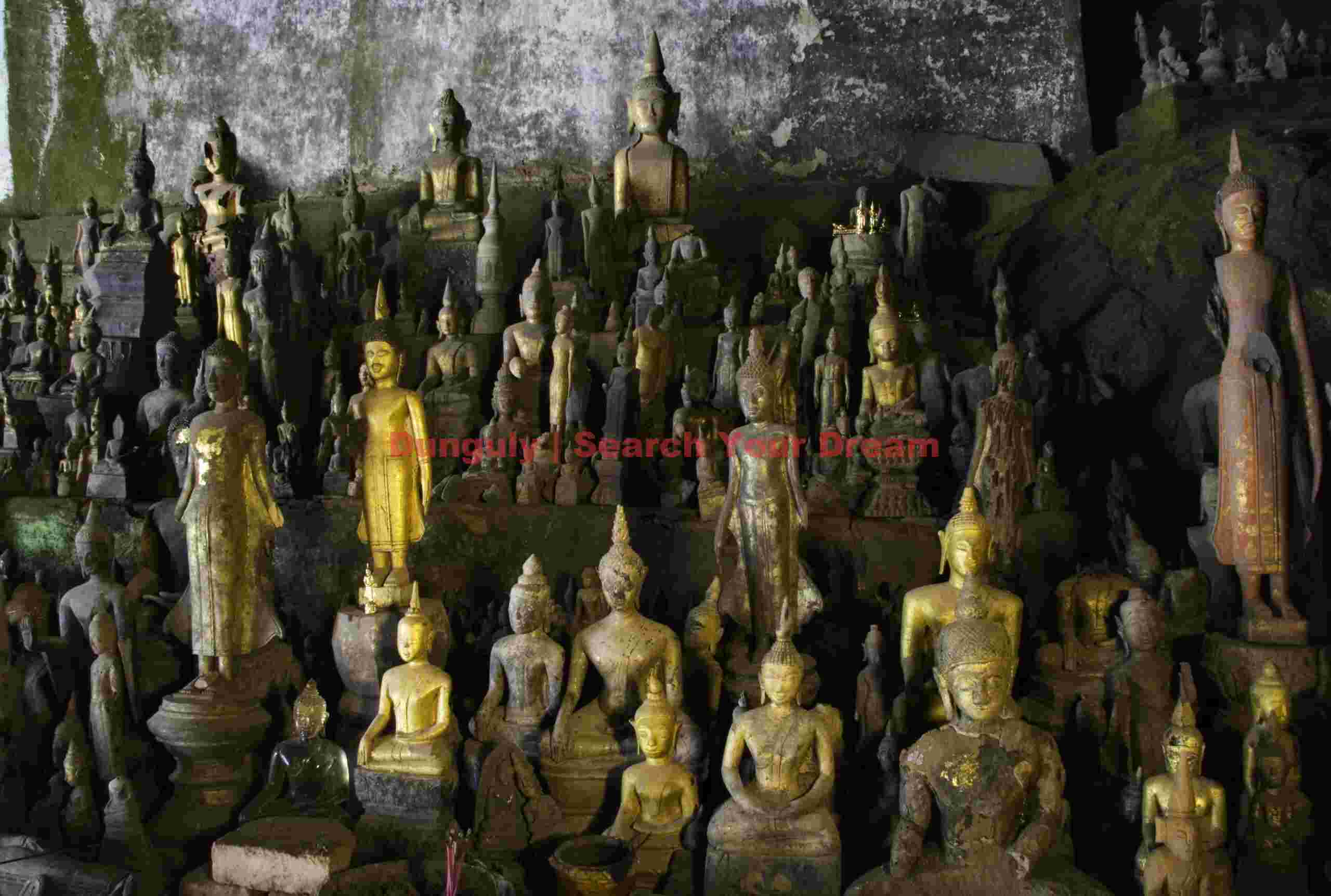 Buddhist statuary, upper Pak Ou Cave, Laos