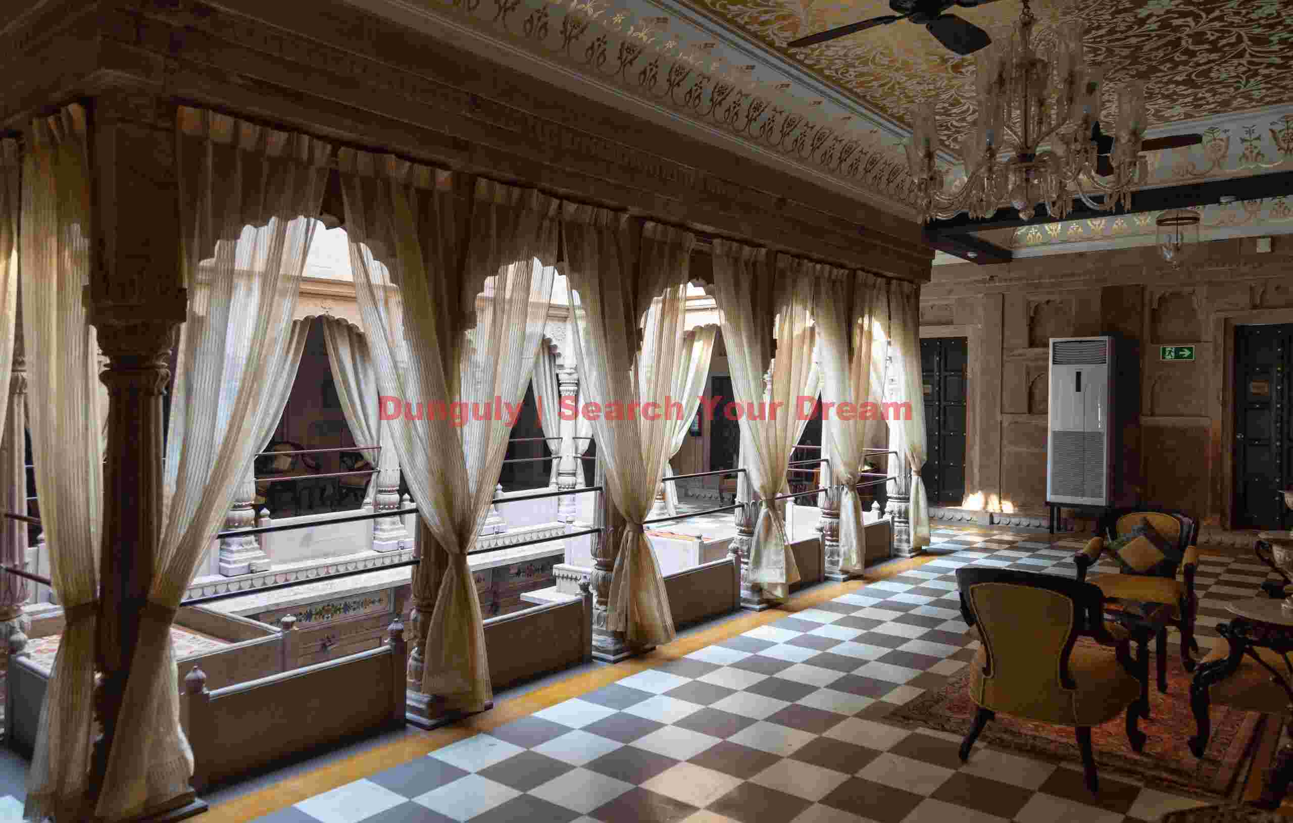 Courtyard gallery - Brijrama Palace