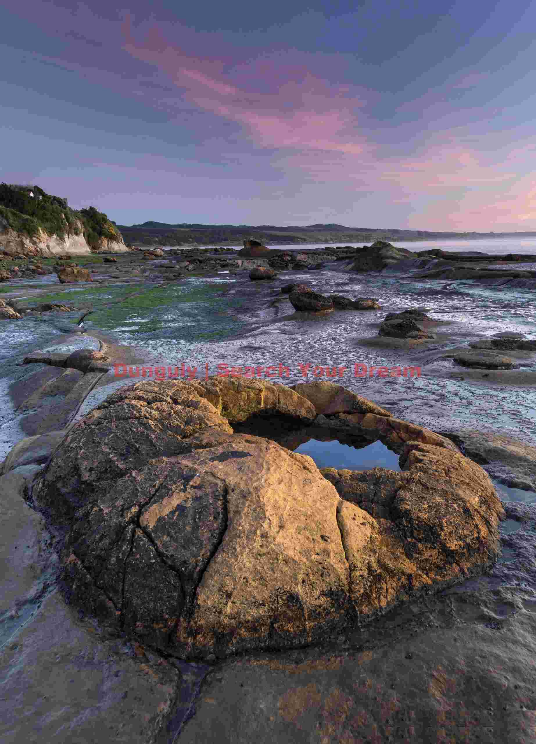 Dawn sky over caldera