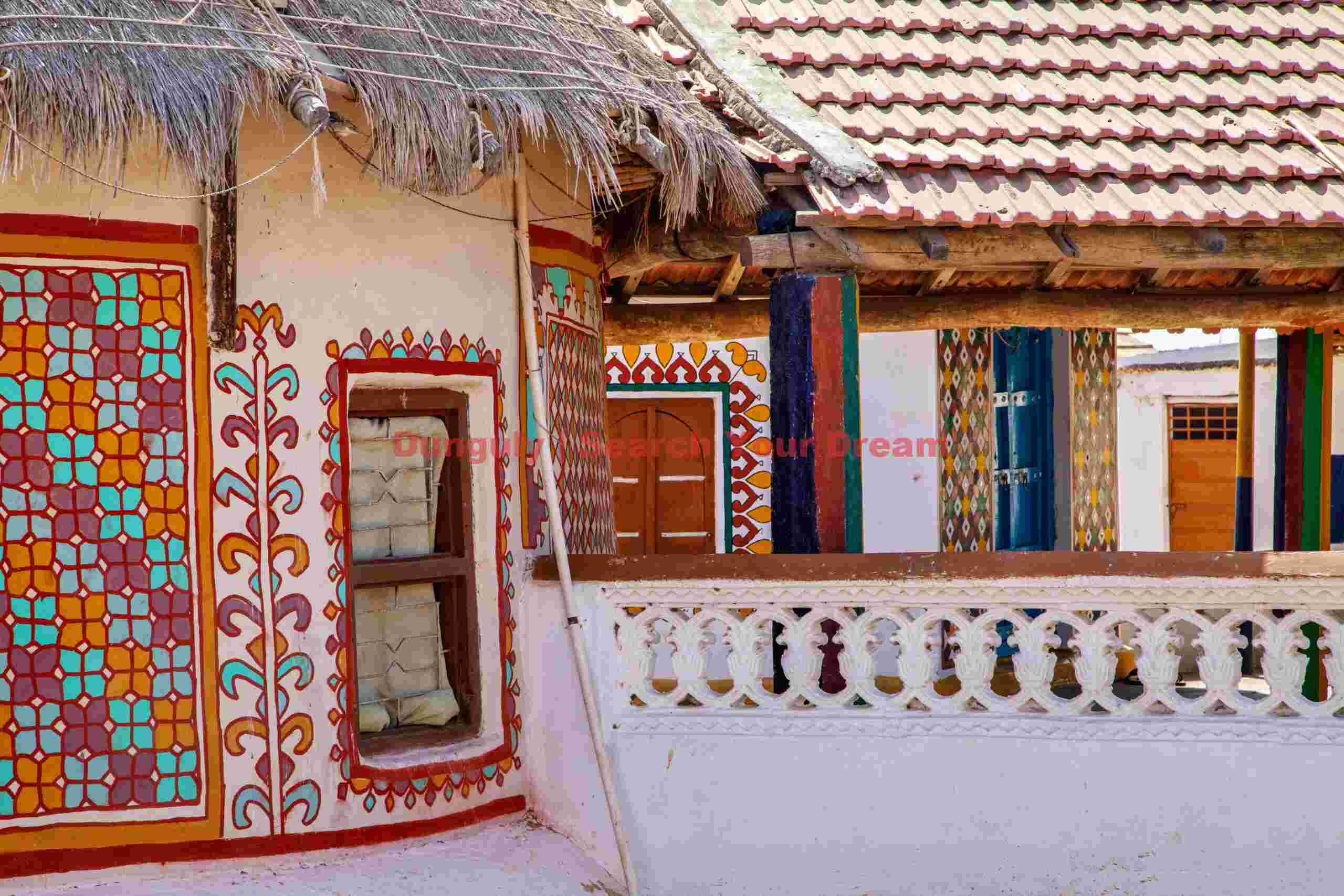 Decorated cottages