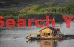 Floating house on Ayerwaddy river