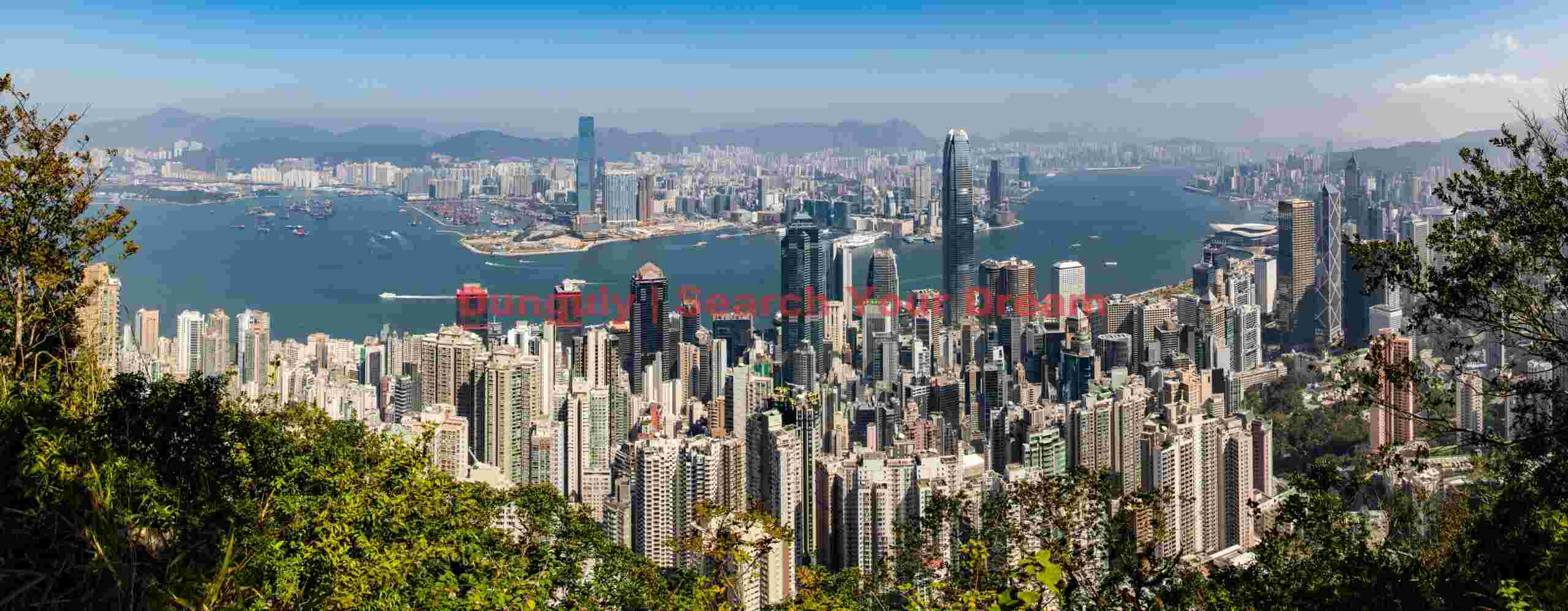 Hong Kong panorama from Victoria Peak