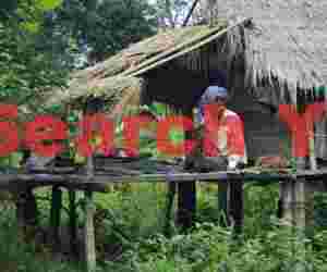 Mekong River village , Laos