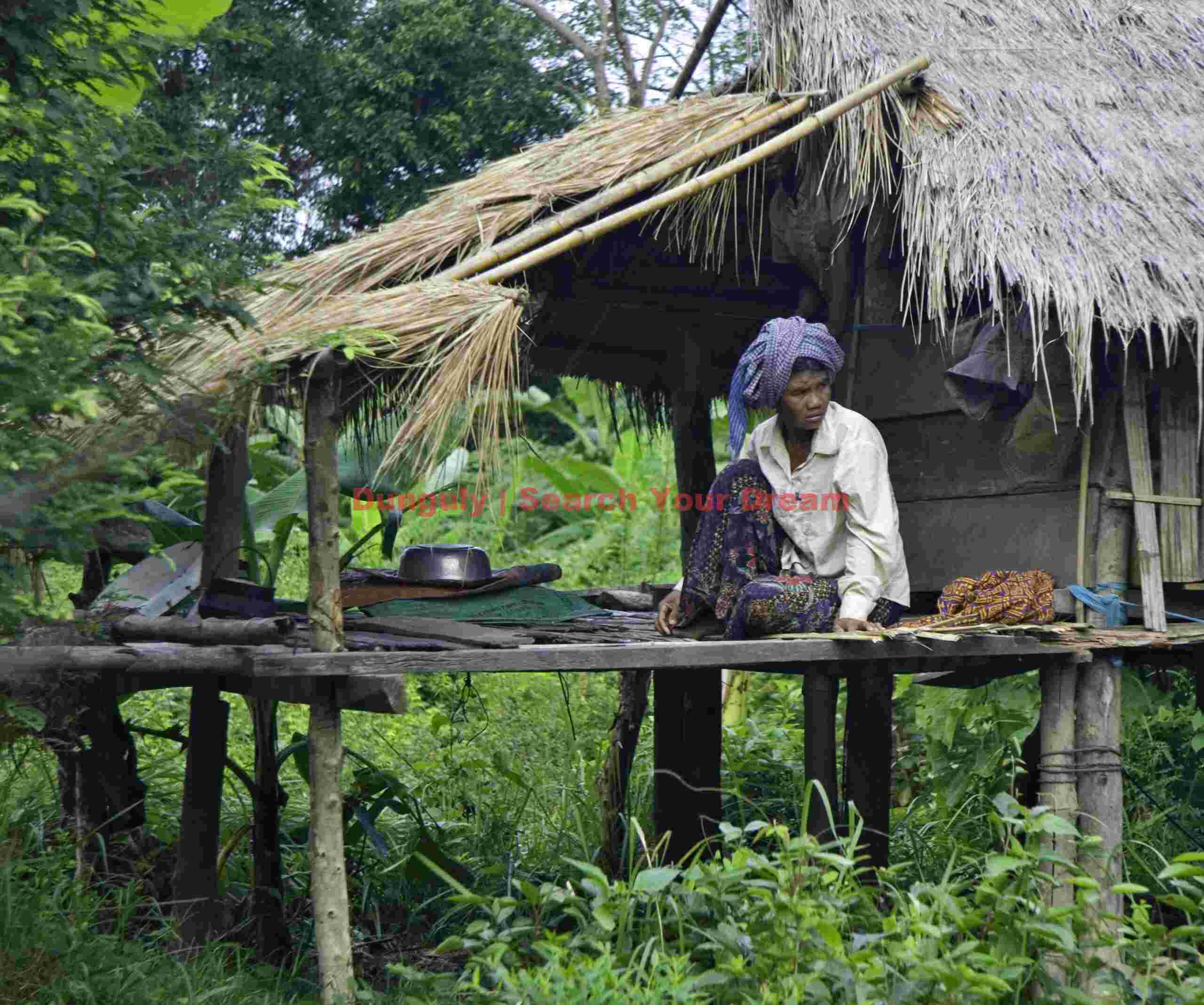 Mekong River village , Laos