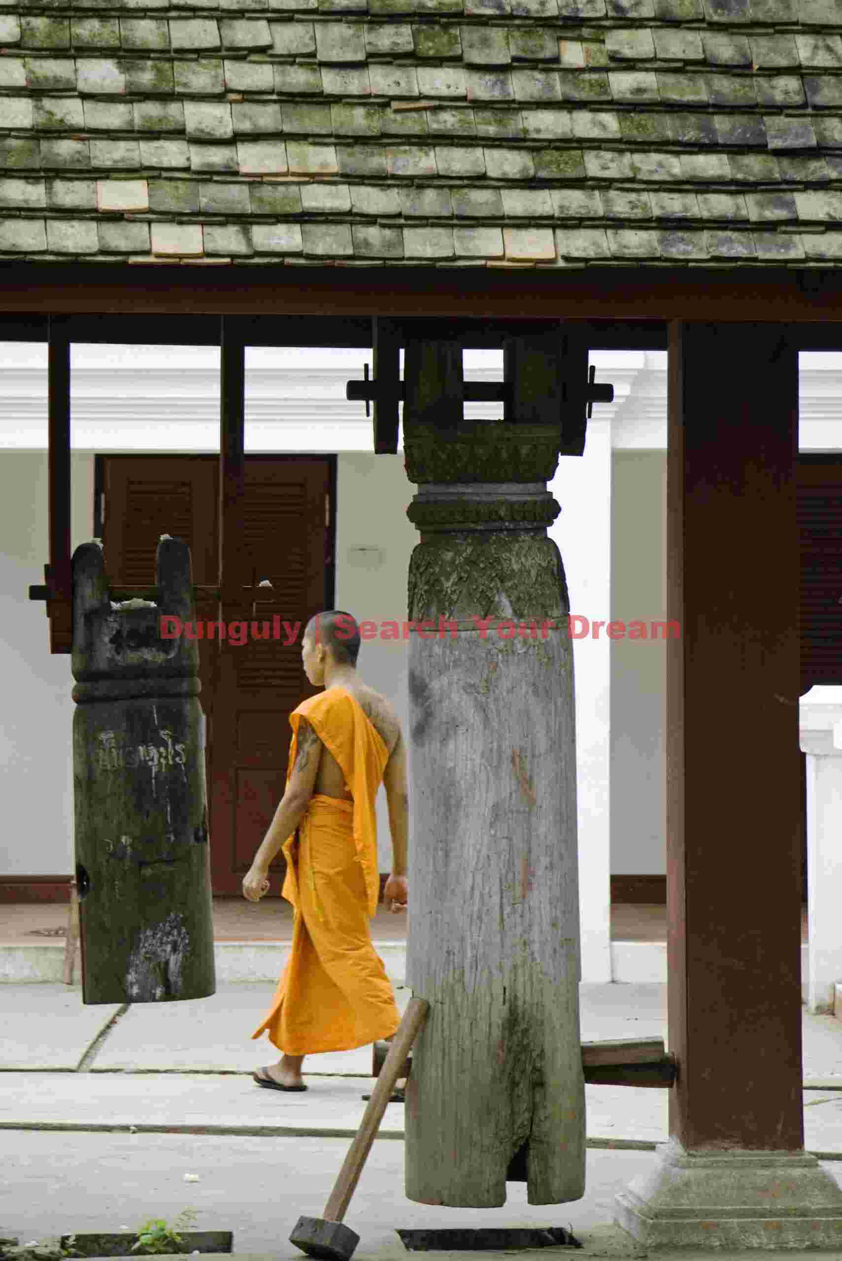 Monk and temple bells #2