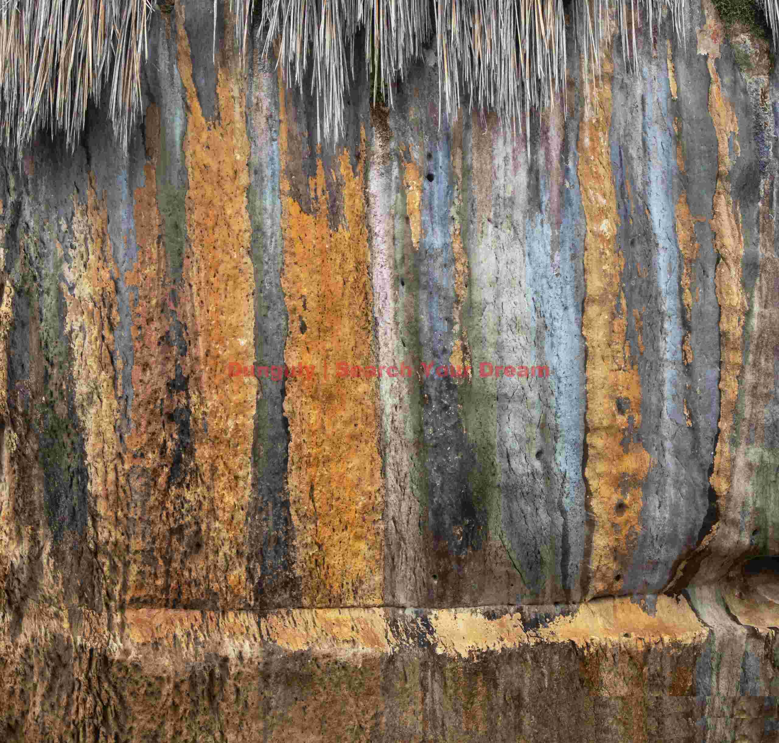 Orange drainage stripes