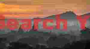 Pre-dawn light over Bagan