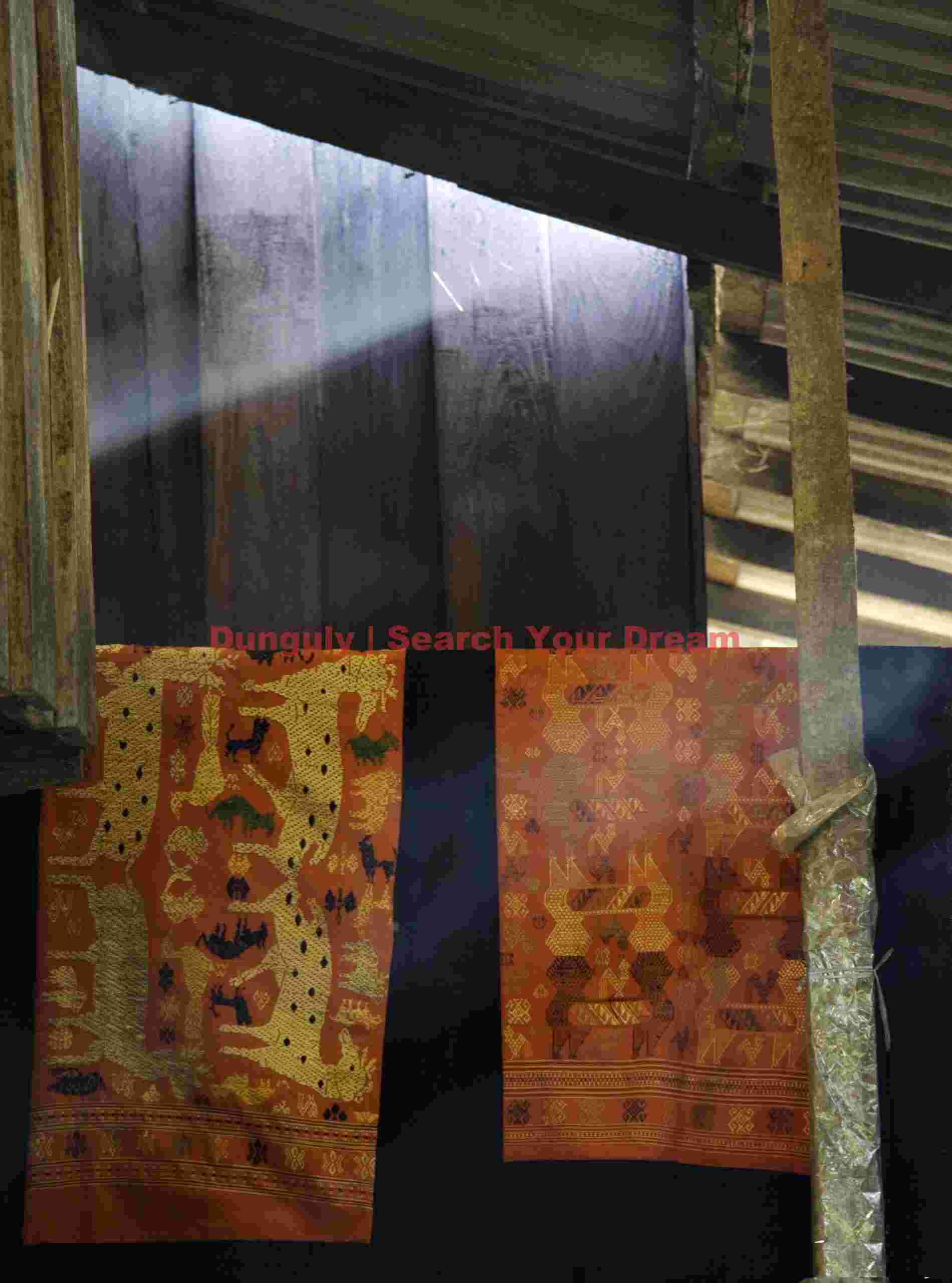 Silk weave in smoky hut