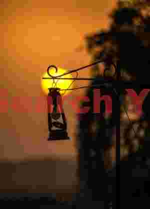 Sunrise through a lantern