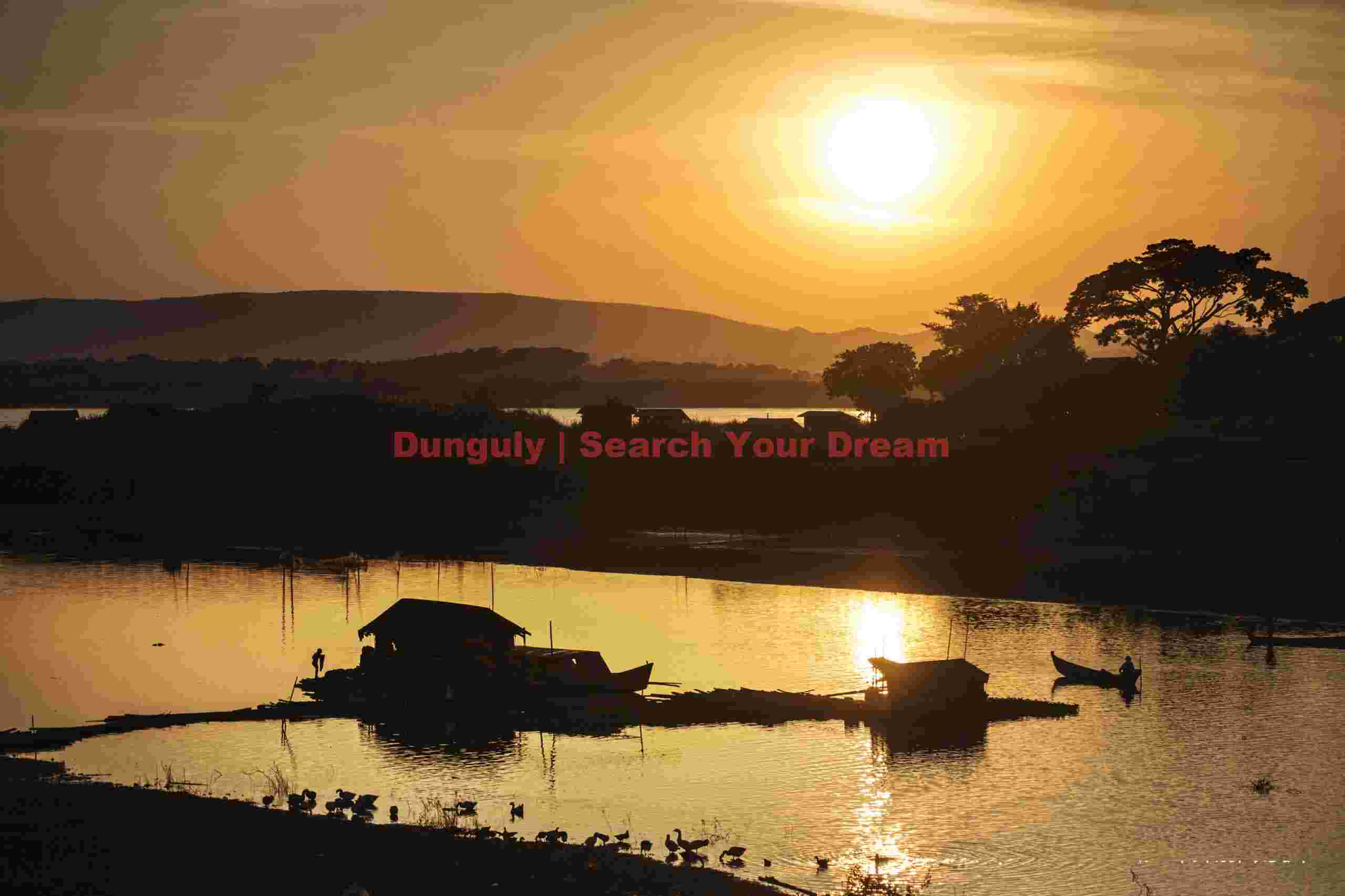 Sunset over the Ayerwaddy