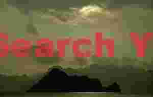 Sunset through clouds