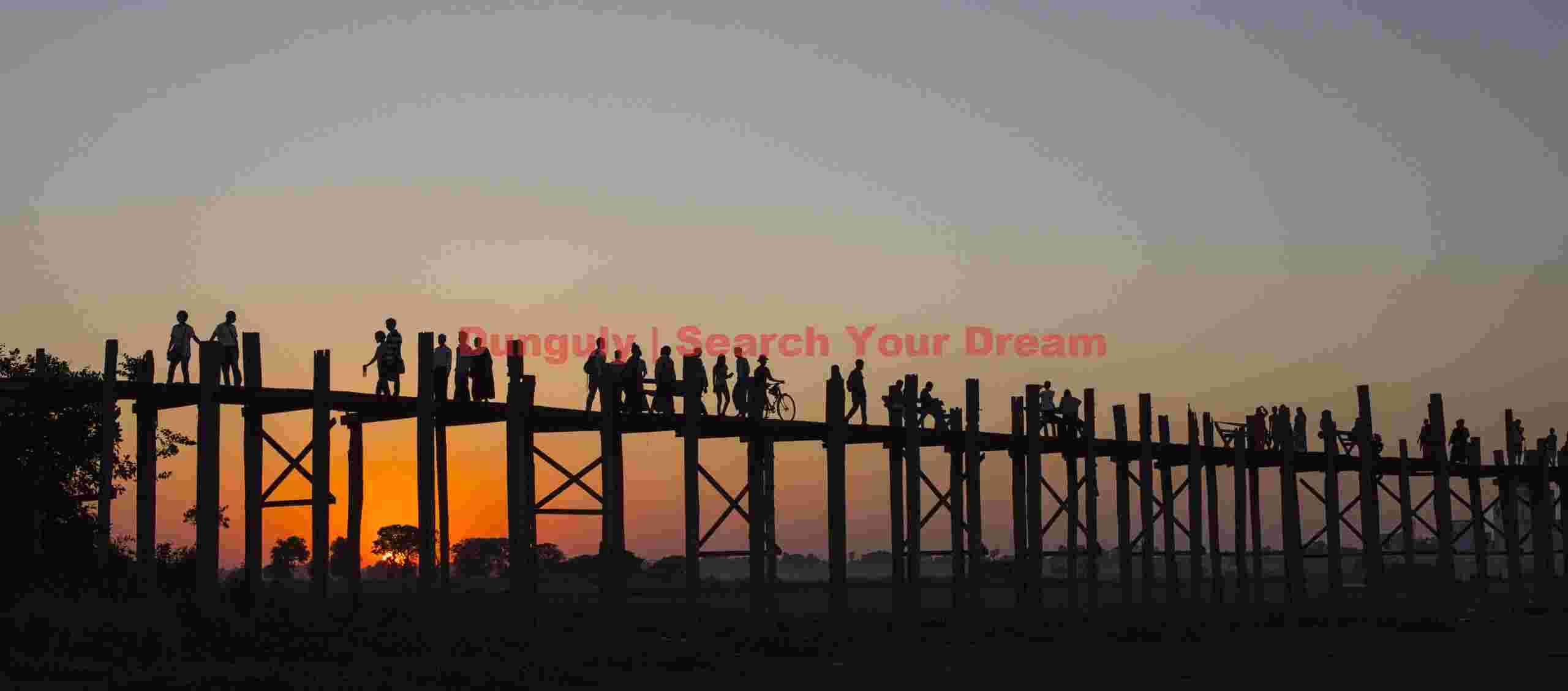 U-Bein bridge, sunset